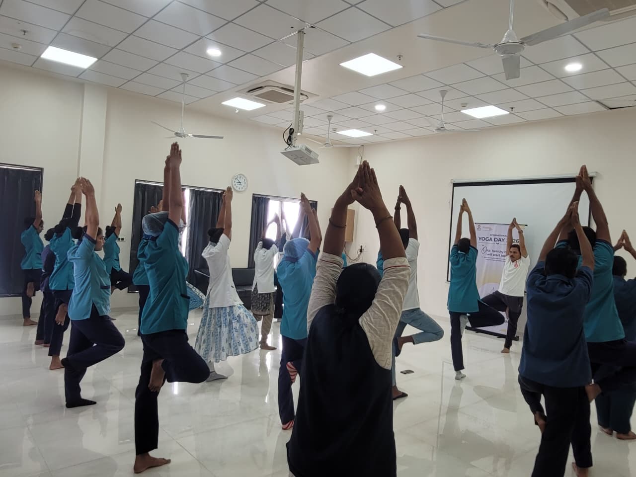 Yoga Day at Narayani Hospital