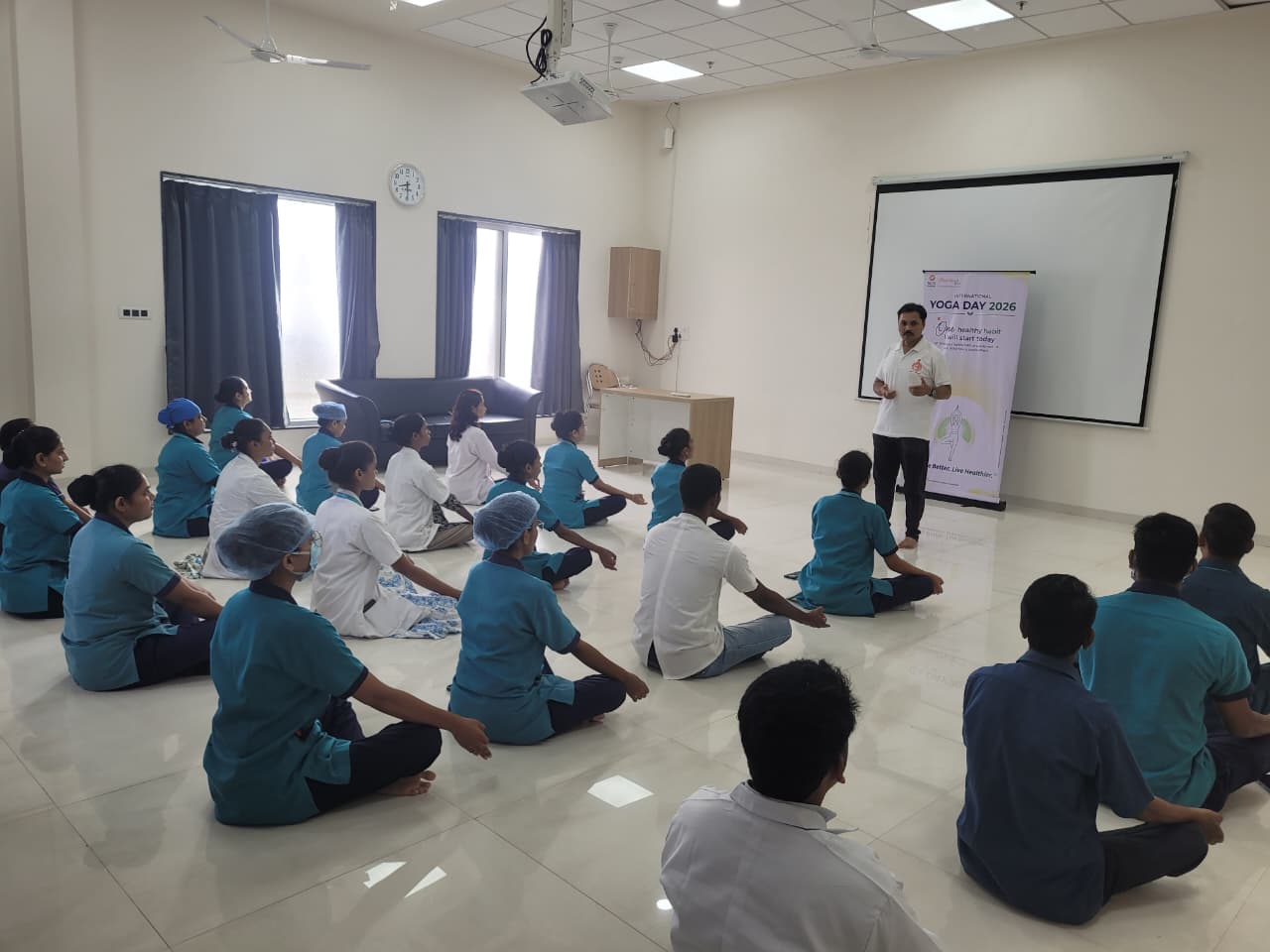 Yoga Day at Narayani Hospital